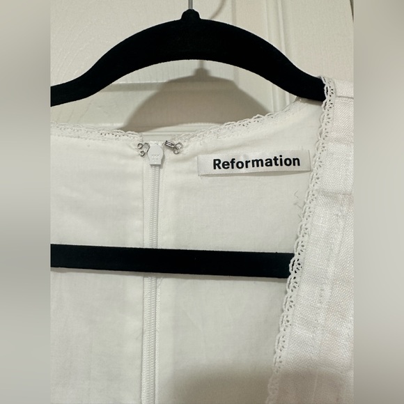 REFORMATION White Linen Dress - Picture 4 of 4